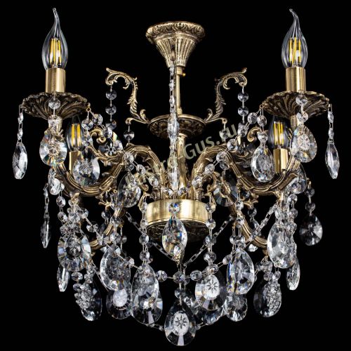 Люстра бронзовая Артемида №4 звезда в Химках Гусь Хрустальный