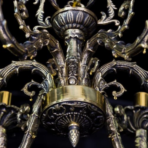 Бронзовая люстра Артемида №6 шар в Химках Гусь Хрустальный