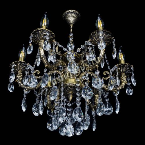 Бронзовая люстра Артемида №6 журавлик в Химках Гусь Хрустальный