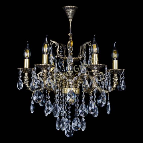 Бронзовая люстра Артемида №6 журавлик в Химках Гусь Хрустальный