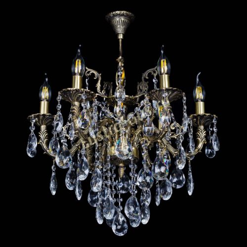 Бронзовая люстра Артемида №6 журавлик в Химках Гусь Хрустальный