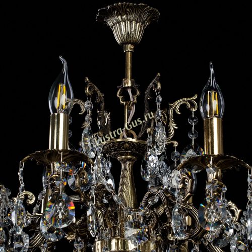 Бронзовая люстра Артемида в Химках Гусь Хрустальный