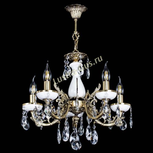Люстра бронзовая Атланта из мрамора Баден №5/1 в Химках Гусь Хрустальный