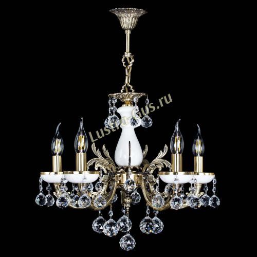 Люстра бронзовая Атланта из мрамора №5/1 Шар в Химках Гусь Хрустальный