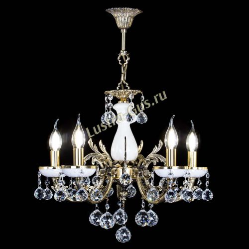 Люстра бронзовая Атланта из мрамора №5/1 Шар в Химках Гусь Хрустальный