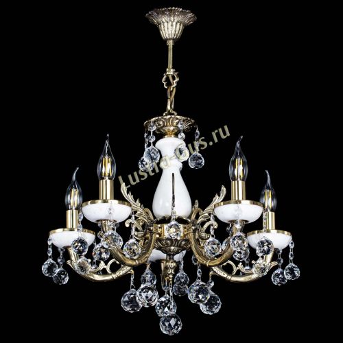 Люстра бронзовая Атланта из мрамора №5/1 Шар в Химках Гусь Хрустальный