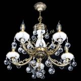 Люстра бронзовая Атланта из мрамора №5/1 Шар в Химках