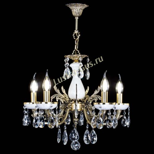Люстра бронзовая Атланта из мрамора №5/1 Журавлик в Химках Гусь Хрустальный