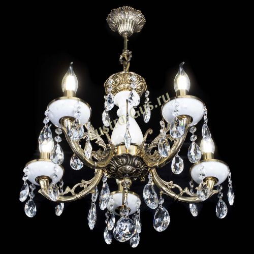 Люстра бронзовая Атланта из мрамора №5/1 Журавлик в Химках Гусь Хрустальный