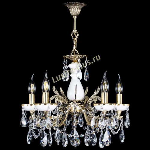 Люстра бронзовая Атланта из мрамора №5/3 Лучик в Химках Гусь Хрустальный