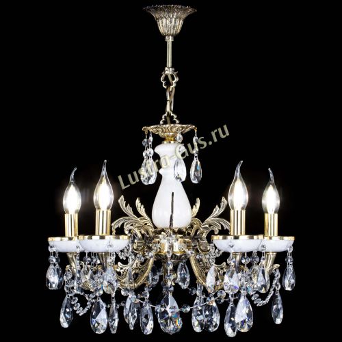 Люстра бронзовая Атланта из мрамора №5/3 Лучик в Химках Гусь Хрустальный