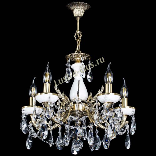 Люстра бронзовая Атланта из мрамора №5/3 Лучик в Химках Гусь Хрустальный