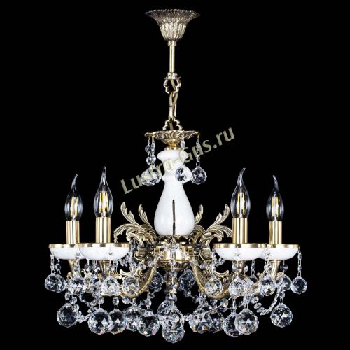 Люстра бронзовая Атланта из мрамора №5/3 Шар в Химках Гусь Хрустальный