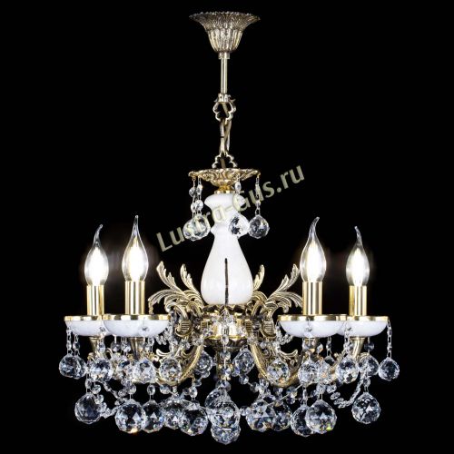 Люстра бронзовая Атланта из мрамора №5/3 Шар в Химках Гусь Хрустальный