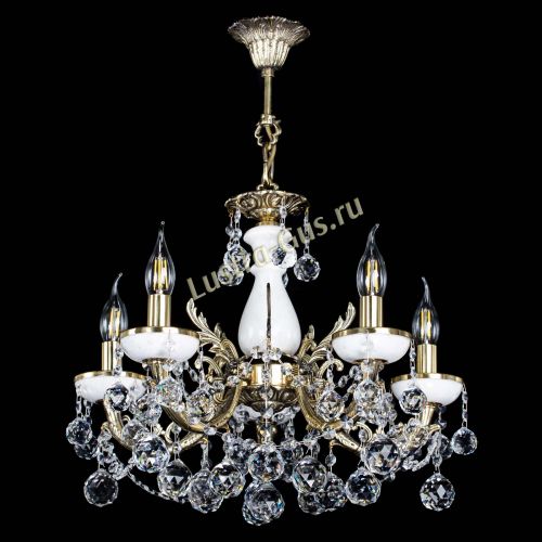 Люстра бронзовая Атланта из мрамора №5/3 Шар в Химках Гусь Хрустальный