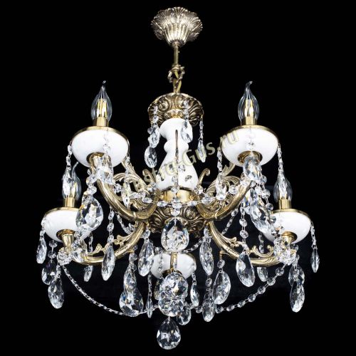 Люстра бронзовая Атланта из мрамора №5/3 Журавлик в Химках Гусь Хрустальный