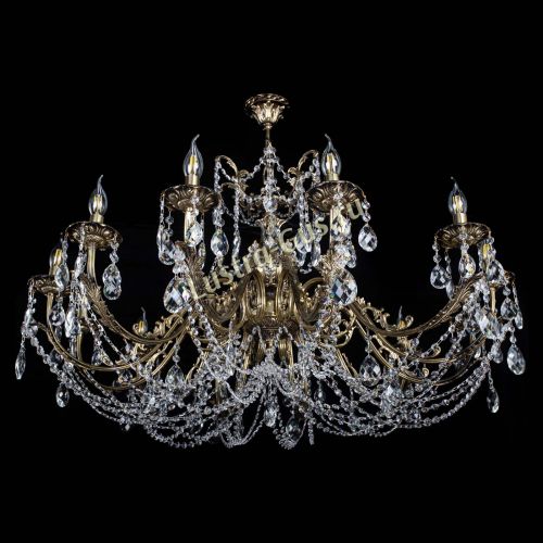Люстра бронзовая Делия №12 баден в Химках Гусь Хрустальный
