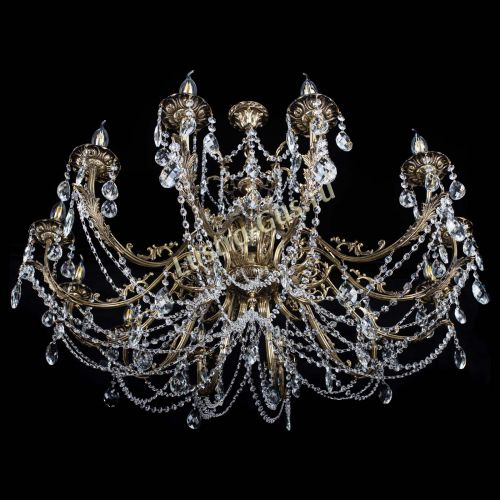 Люстра бронзовая Делия №12 баден в Химках Гусь Хрустальный