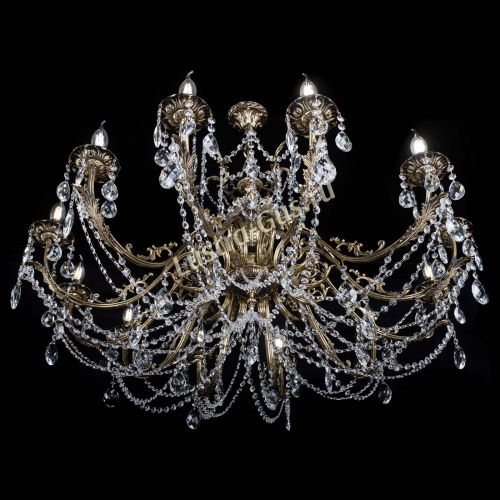 Люстра бронзовая Делия №12 баден в Химках Гусь Хрустальный