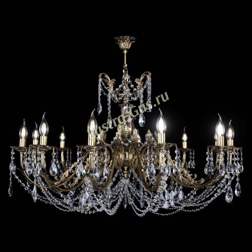 Люстра бронзовая Делия №12 лучик в Химках Гусь Хрустальный