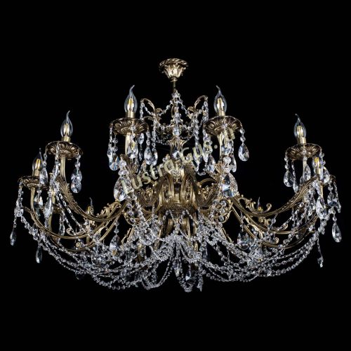 Люстра бронзовая Делия №12 лучик в Химках Гусь Хрустальный