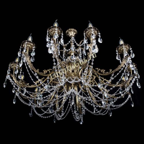 Люстра бронзовая Делия №12 лучик в Химках Гусь Хрустальный