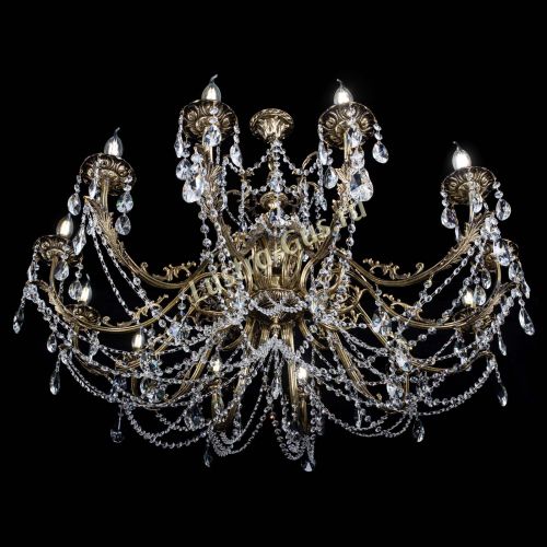 Люстра бронзовая Делия №12 лучик в Химках Гусь Хрустальный