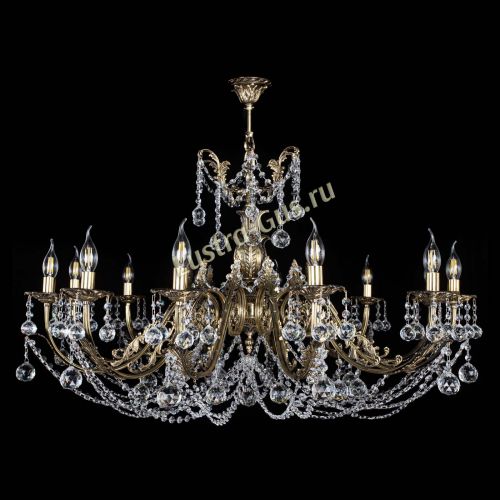 Люстра бронзовая Делия №12 шар в Химках Гусь Хрустальный