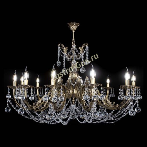 Люстра бронзовая Делия №12 шар в Химках Гусь Хрустальный