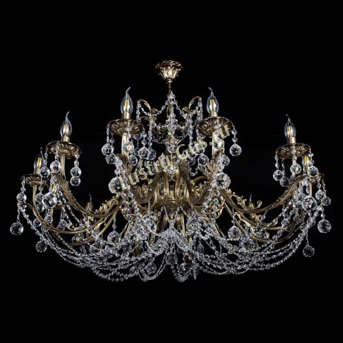 Люстра бронзовая Делия №12 шар в Химках Гусь Хрустальный