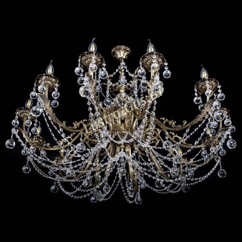 Люстра бронзовая Делия №12 шар в Химках Гусь Хрустальный