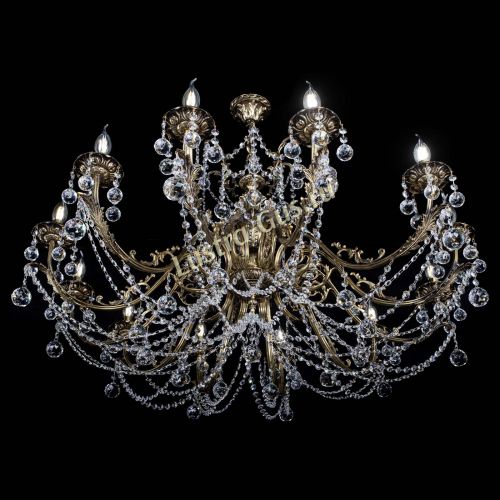 Люстра бронзовая Делия №12 шар в Химках Гусь Хрустальный