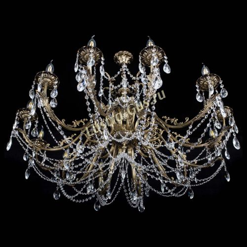 Люстра бронзовая Делия №12 журавлик в Химках Гусь Хрустальный