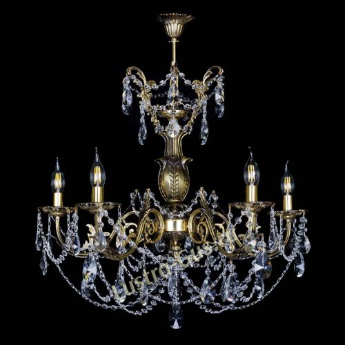 Люстра бронзовая Делия №5 лучик в Химках Гусь Хрустальный