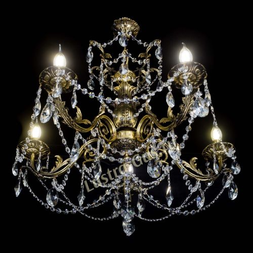 Люстра бронзовая Делия №5 лучик в Химках Гусь Хрустальный