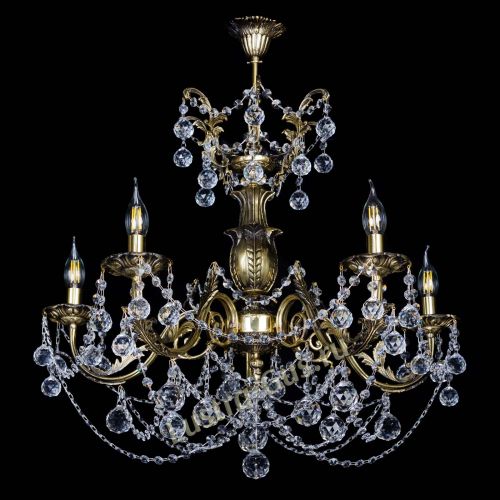 Люстра бронзовая Делия №5 шар в Химках Гусь Хрустальный