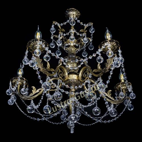 Люстра бронзовая Делия №5 шар в Химках Гусь Хрустальный