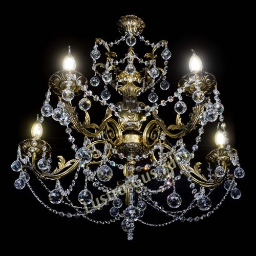 Люстра бронзовая Делия №5 шар в Химках Гусь Хрустальный