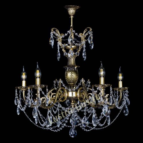 Люстра бронзовая Делия №5 журавлик в Химках Гусь Хрустальный