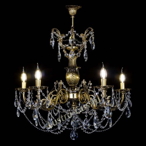 Люстра бронзовая Делия №5 журавлик в Химках Гусь Хрустальный