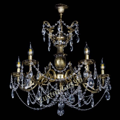 Люстра бронзовая Делия №5 журавлик в Химках Гусь Хрустальный