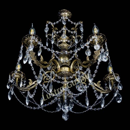 Люстра бронзовая Делия №5 журавлик в Химках Гусь Хрустальный