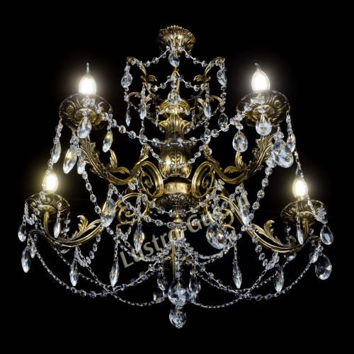 Люстра бронзовая Делия №5 журавлик в Химках Гусь Хрустальный