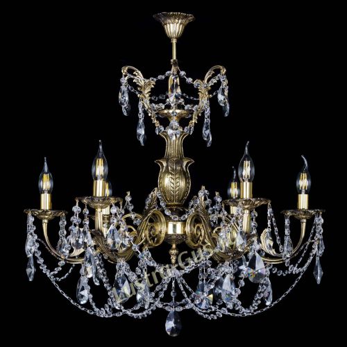 Люстра бронзовая Делия №6 лучик в Химках Гусь Хрустальный