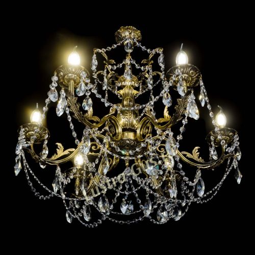 Люстра бронзовая Делия №6 лучик в Химках Гусь Хрустальный