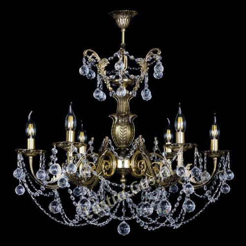 Люстра бронзовая Делия №6 шар в Химках Гусь Хрустальный