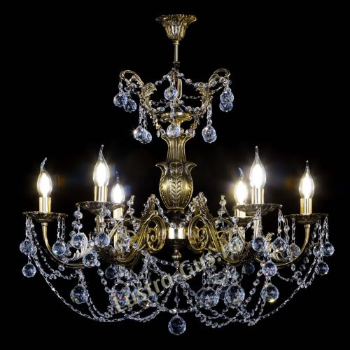 Люстра бронзовая Делия №6 шар в Химках Гусь Хрустальный