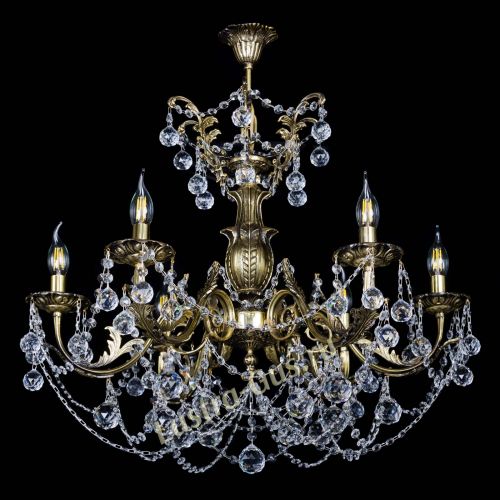 Люстра бронзовая Делия №6 шар в Химках Гусь Хрустальный