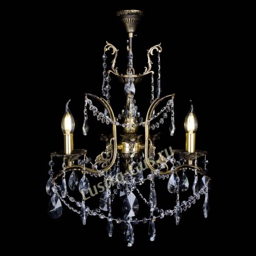 Бронзовая люстра Гелла №3 лучик в Химках Гусь Хрустальный