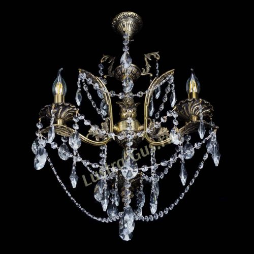 Бронзовая люстра Гелла №3 лучик в Химках Гусь Хрустальный